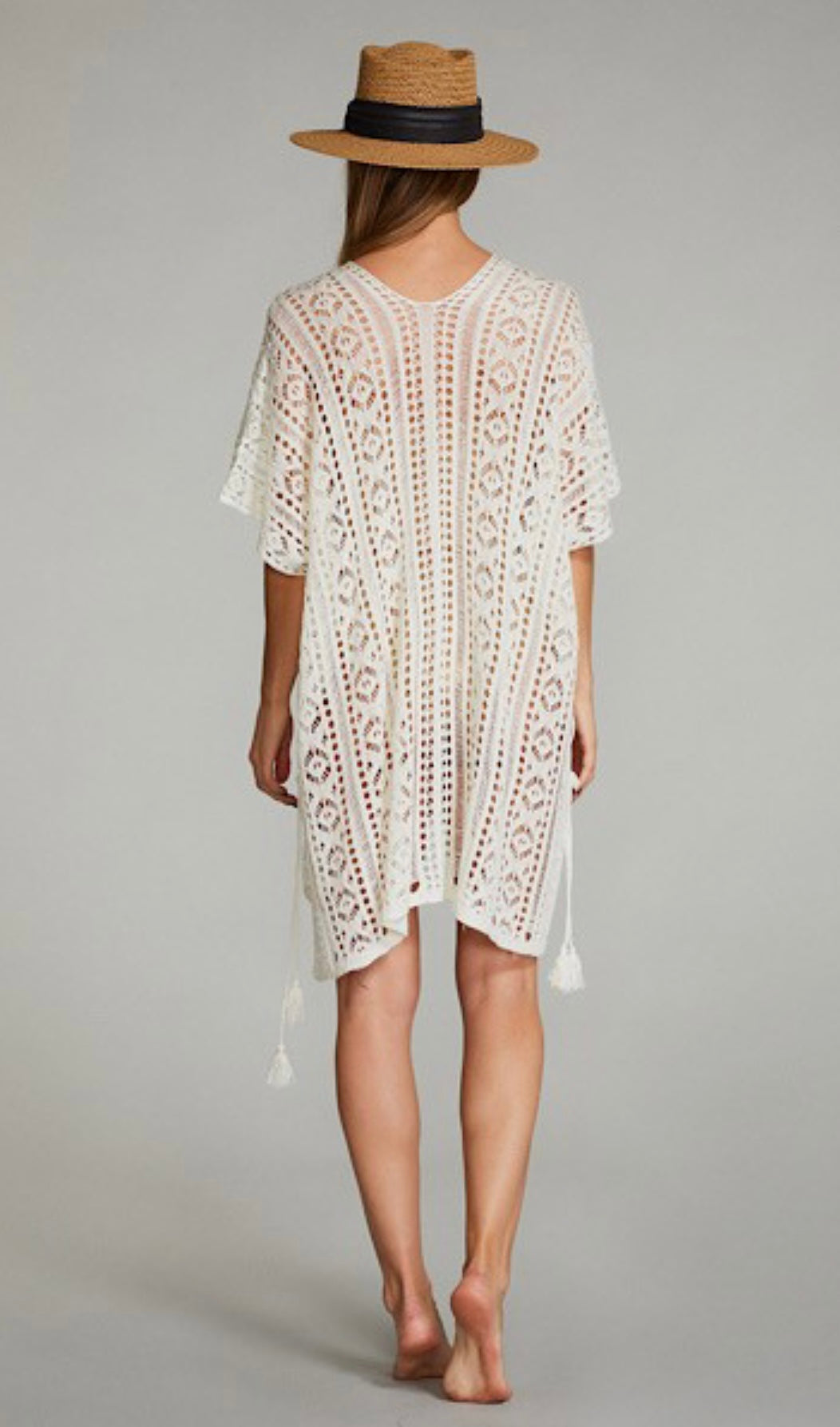 Crochet Off- White Cover Up