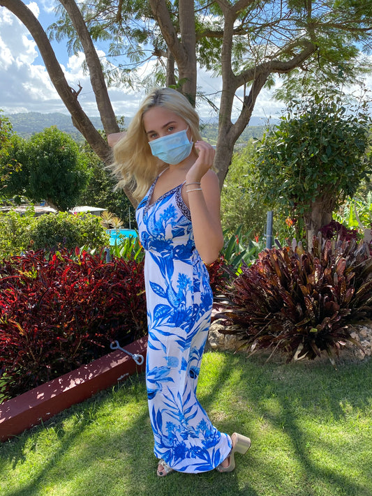 Royal Leaf Jumpsuit