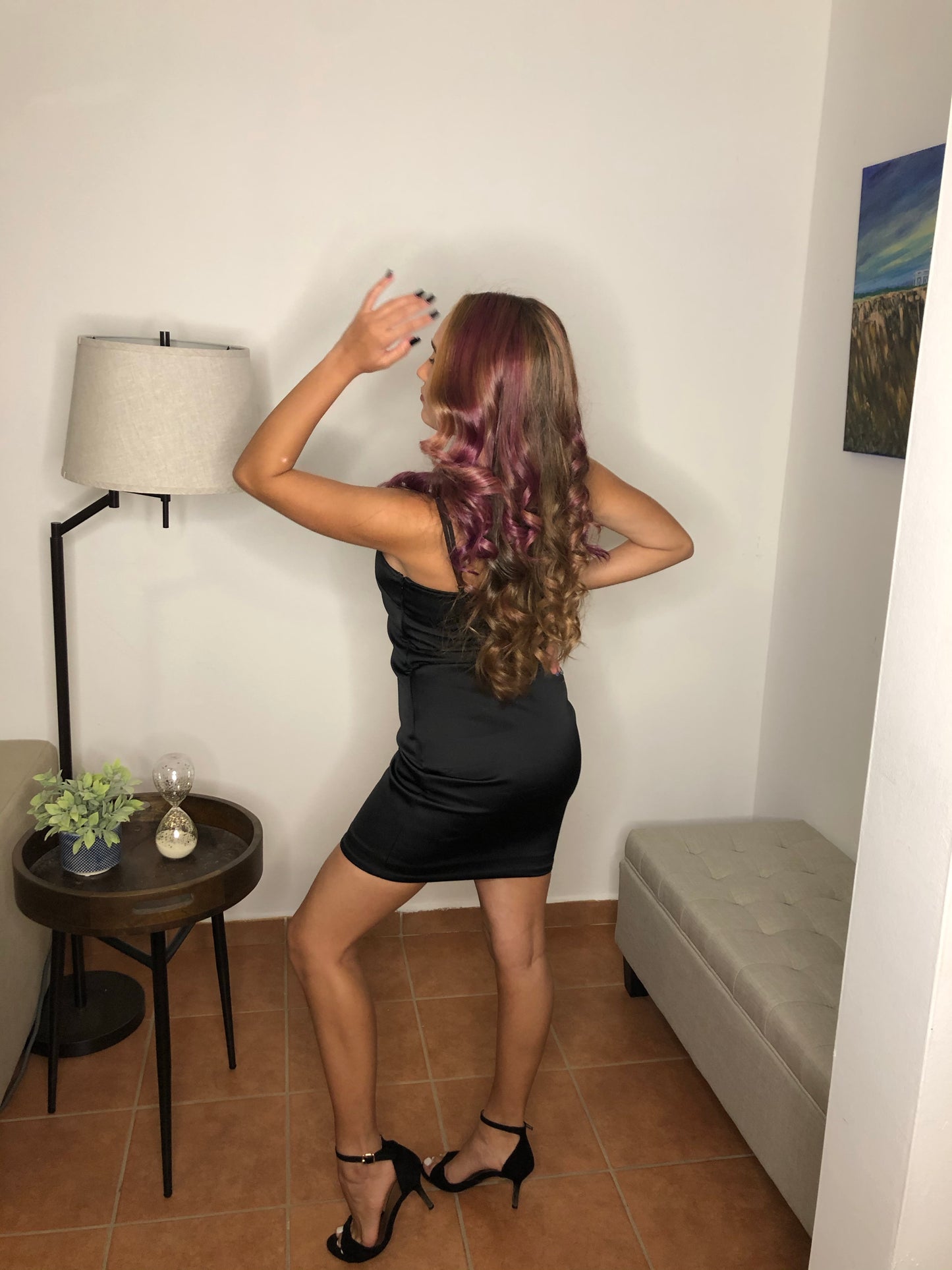 Sasha Satin Dress