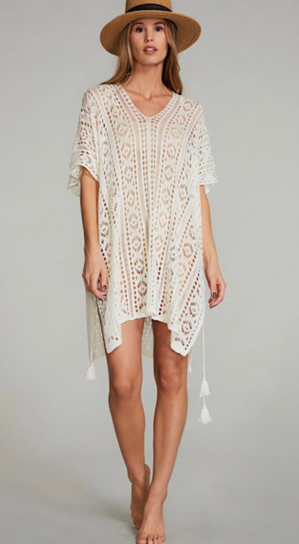 Crochet Off- White Cover Up