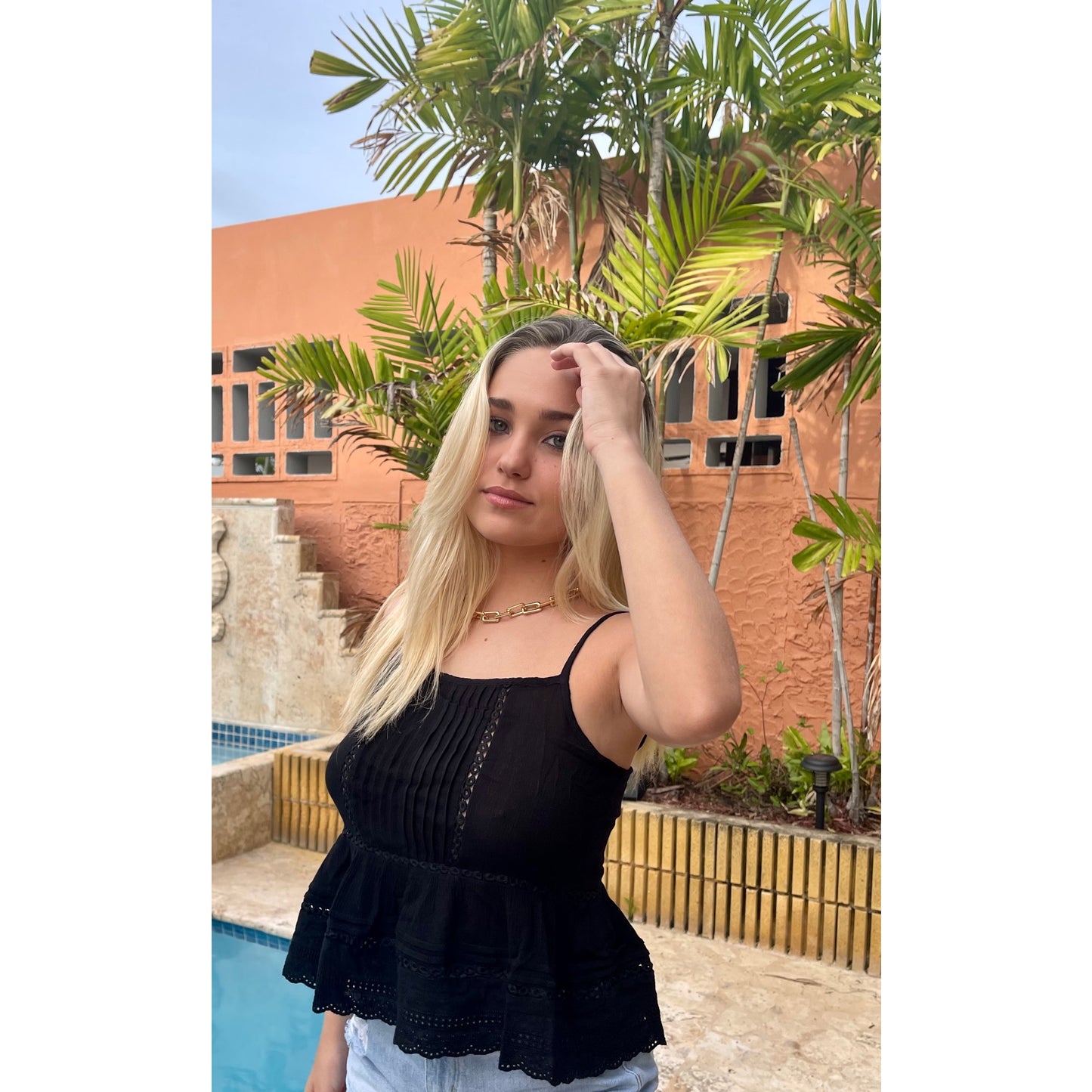 Amy Eyelet Top