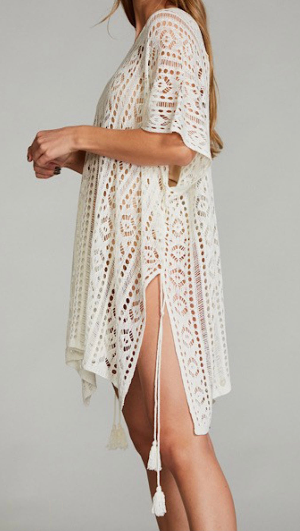 Crochet Off- White Cover Up